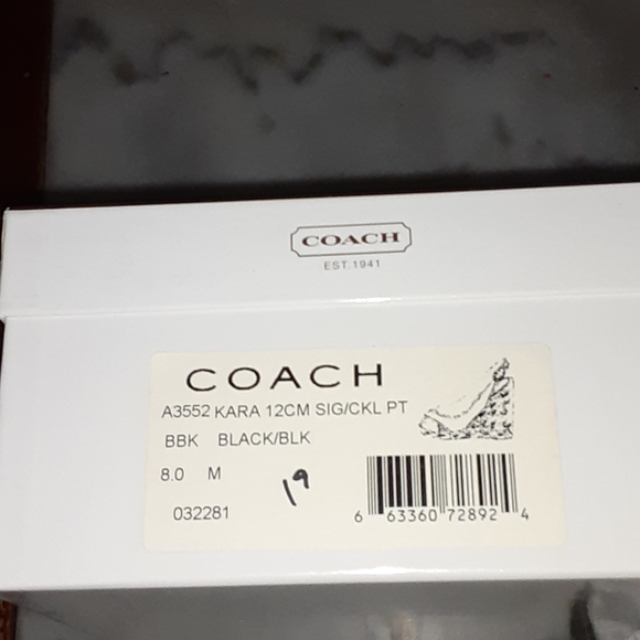 Coach signature and patent leather wedges - Picture 4 of 5
